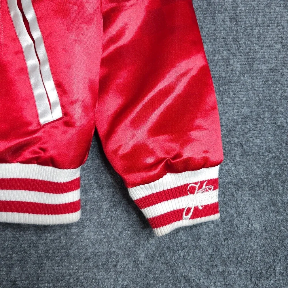 NWT Headgear Classics Satin Jacket Boys Small Red Nipsey Hussle Boogie Crenshaw